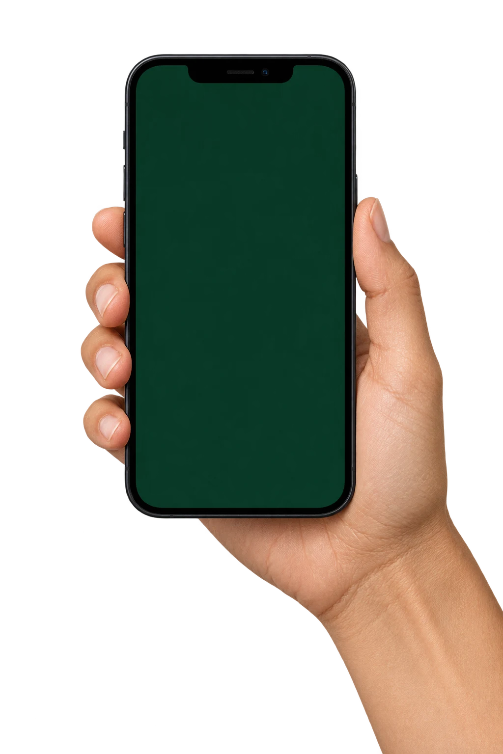 A hand holding a phone with a GardenSage plant suggestion